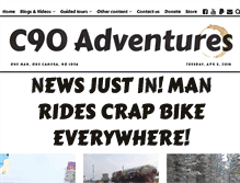 Tablet Screenshot of c90adventures.co.uk